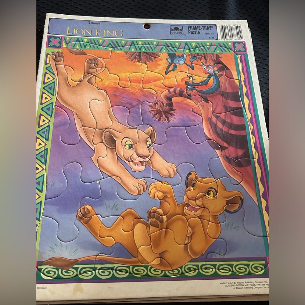 Disney Lion King Large Puzzle - Purple and Orange